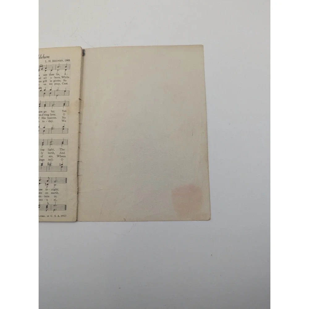 Vintage 1957 Christmas Carols Songbook John Hancock Mutual Life‎ Insurance Co